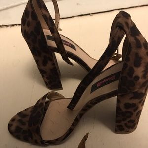 Leopard Block Heel